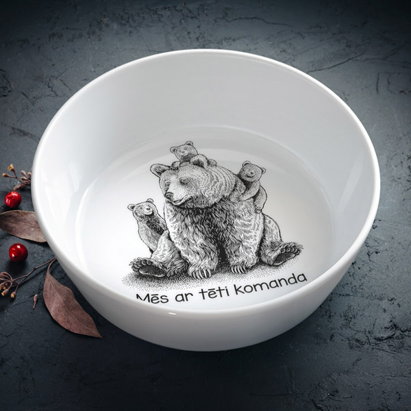 Bļoda, dadzis, 900ml, Lāču papus, Mēs ar tēti komanda Bļoda, dadzis, 900ml, Lāču papus, Mēs ar tēti komanda