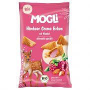 Mogli, vafeles ar mandeļu un aveņu krēma pildījumu