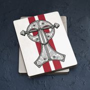 Koka magnēts, dadzis, 50x70mm, Pūces sakta