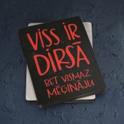 Koka magnēts, dadzis, 50x70mm, Viss ir dirsā, bet vismaz mēģināju