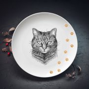 Šķīvis, dadzis, 310x310x32mm, Mājas kaķis