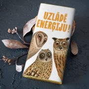 Piena šokolāde, daba, 90g, ar sāļo karameli, Pūces, Uzlādē enerģiju