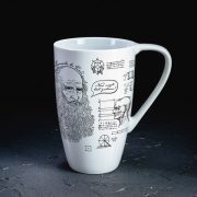 Krūze, dadzis, 400ml, Leonardo da Vinči, Nav viegli būt gudram