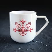 Krūze, dadzis, porcelāna, zemā, 400ml, Austras koks