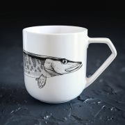Krūze, dadzis, porcelāna, zemā, 400ml, Līdaka