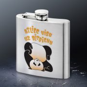 Tērauda blašķe, dadzis, 180ml, Panda, Atliec visu uz rītdienu