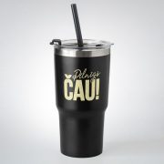 Tērauda termo krūze, 550ml, melna, Pilnīgs ČAU