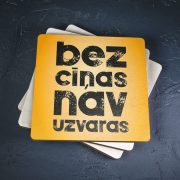Krūžu paliktnis, koka, dadzis, Bez cīņas nav uzvaras