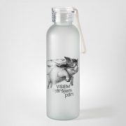 BPA free pudele, dadzis, 600ml, balta, Ruksis, Visiem šķēršļiem pāri