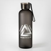 BPA free pudele, dadzis, 600ml, melna, Darbs dara darītāju