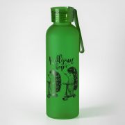 BPA free pudele, dadzis, 600ml, zaļa, Ežuļi, Rullējam kopā