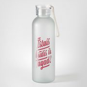 BPA free pudele, dadzis, 600ml, balta, Īstais brīdis ir tagad