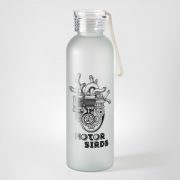BPA free pudele, dadzis, 600ml, balta, Motorsirds