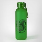 BPA free pudele, dadzis, 600ml, zaļa, Vāvere, Ar augsti paceltu asti